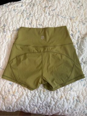 Born Primitive Olive High-Waist Athletic Shorts